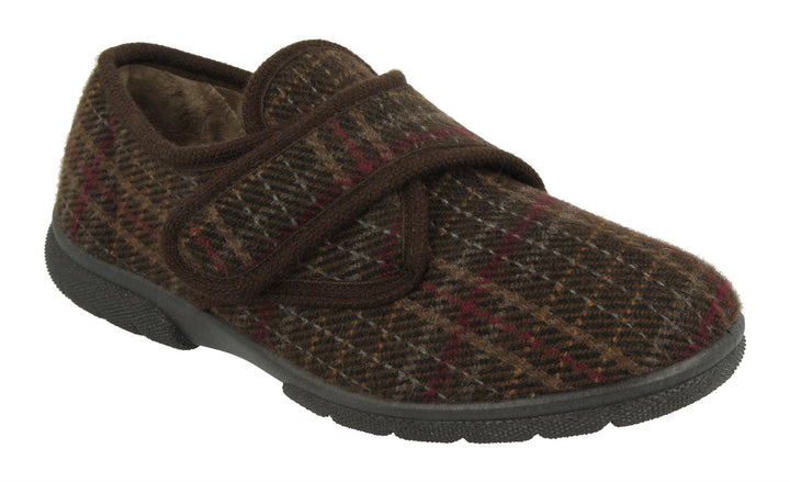 DB Tartan Extra Wide Slippers-6