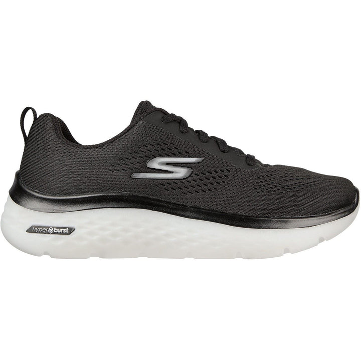 Skechers 124578 Wide Go Walk Hyper Burst Trainers Black White-1