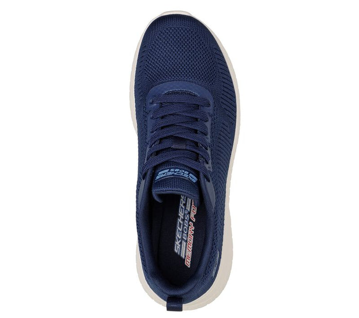 Skechers 117209 Extra Wide Bobs Squad Chaos Face Off Trainers Navy-4