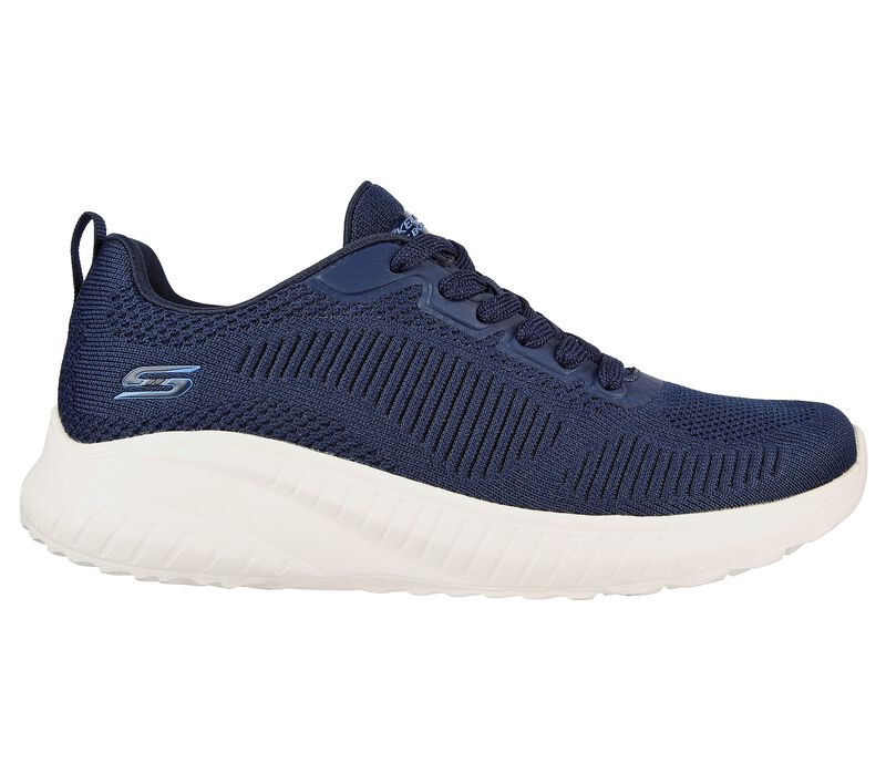 Skechers 117209 Extra Wide Bobs Squad Chaos Face Off Trainers Navy-1