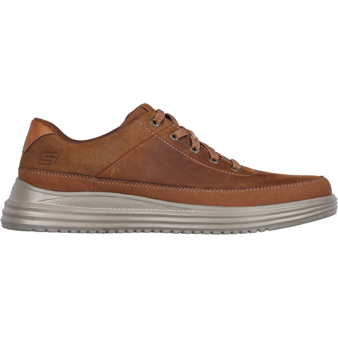 Skechers 204875 Wide Proven Aldeno Dark Brown Trainers-1