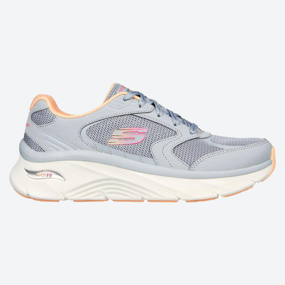 Women's Wide Fit Skechers 149686 Relaxed Fit Arch Fit D'lux Trainers