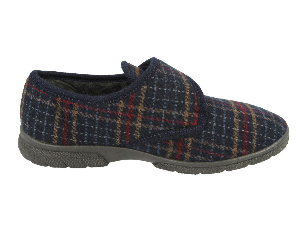 DB Tartan Extra Wide Slippers-3