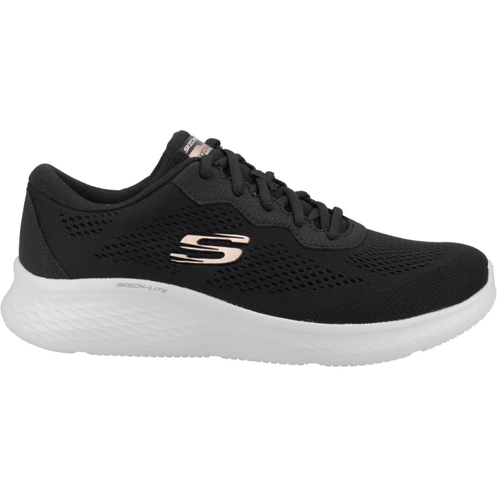 Women's Wide Fit Skechers 149991 Skech Lite Pro Perfect Time Trainers - Black/Rose Gold