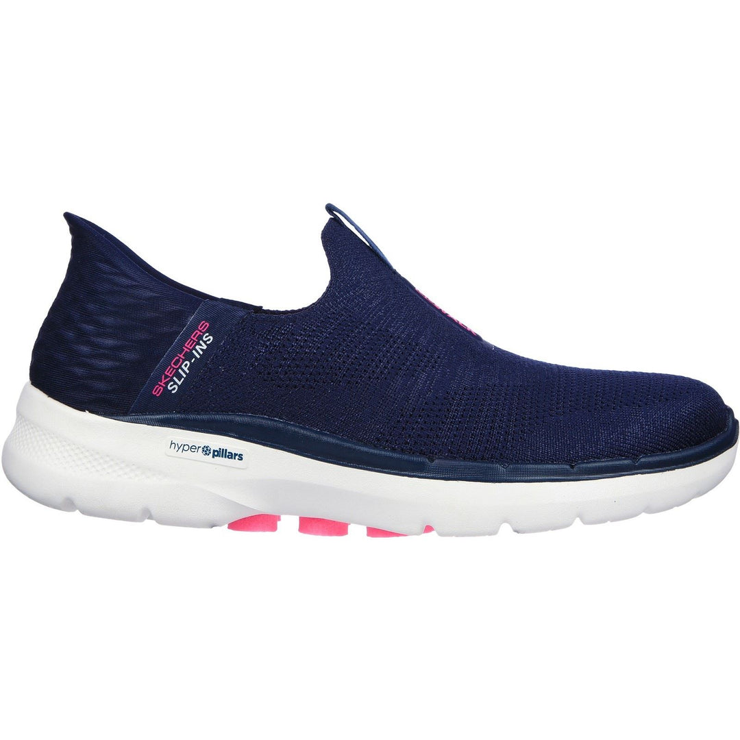 Skechers 124569 Wide Slip-ins Go Walk 6 Trainers Navy-1