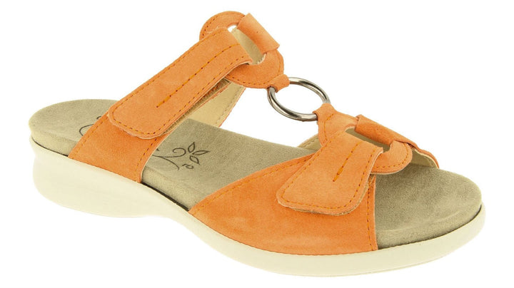 Sandalias DB Scooter Mule de ajuste ancho para mujer