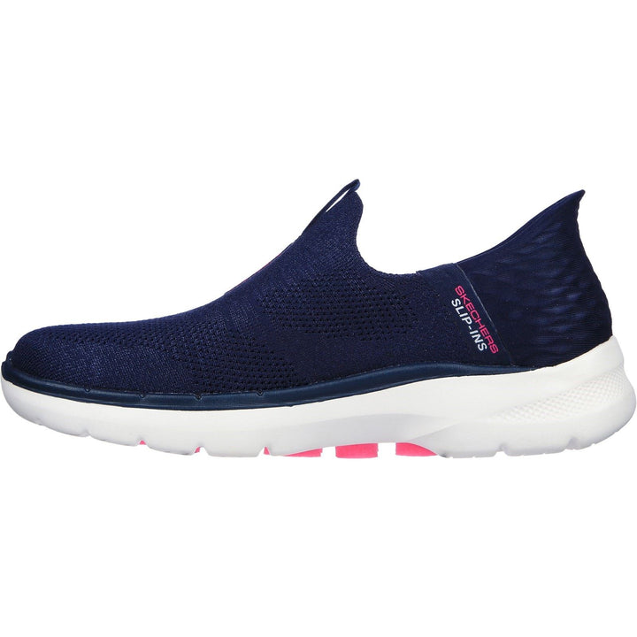 Skechers 124569 Wide Slip-ins Go Walk 6 Trainers Navy-3