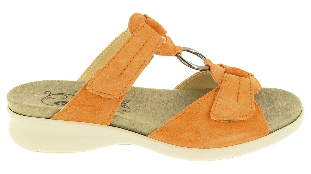 Sandalias DB Scooter Mule de ajuste ancho para mujer