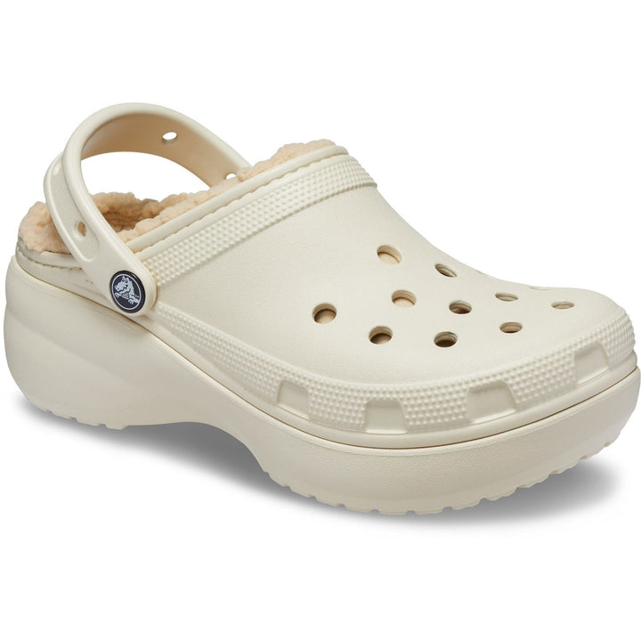 Women's Wide Fit Crocs 207938 Classic Platform Lined Clog Sandals