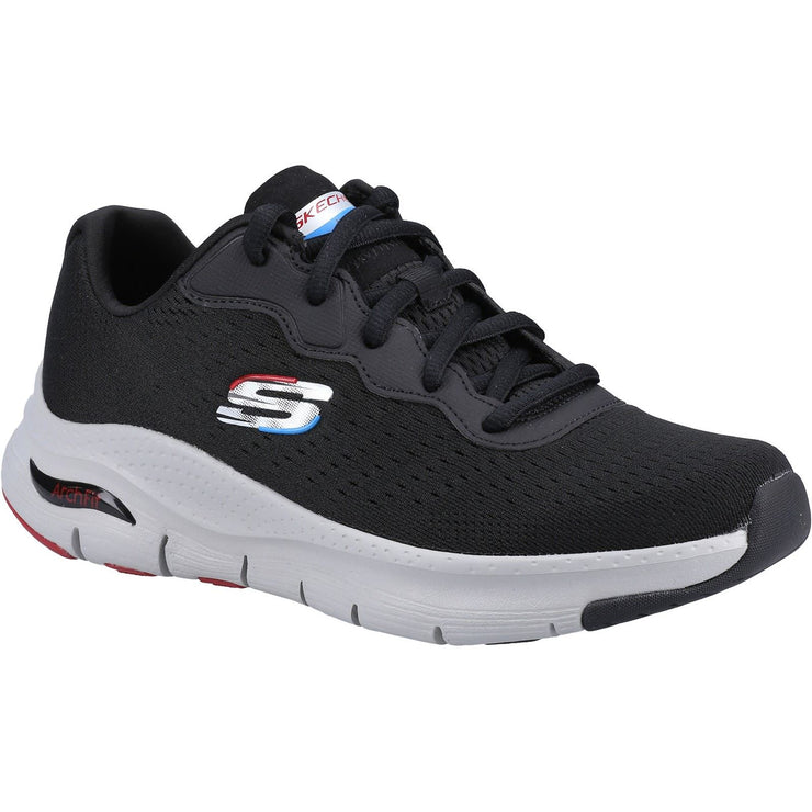 Skechers 232303 Wide Black Arch Fit Trainers-2