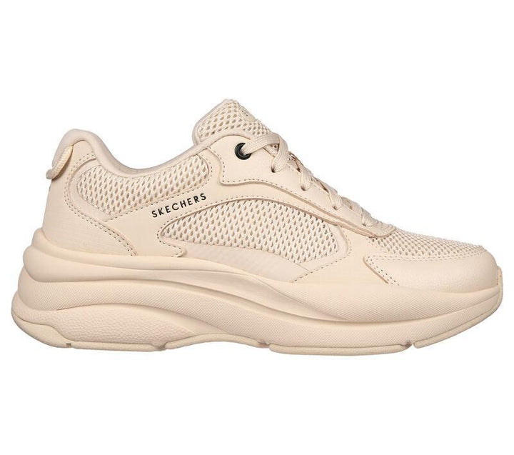 Skechers 177402 Wide Street Twisterz Lighten Up Trainers Sand-1