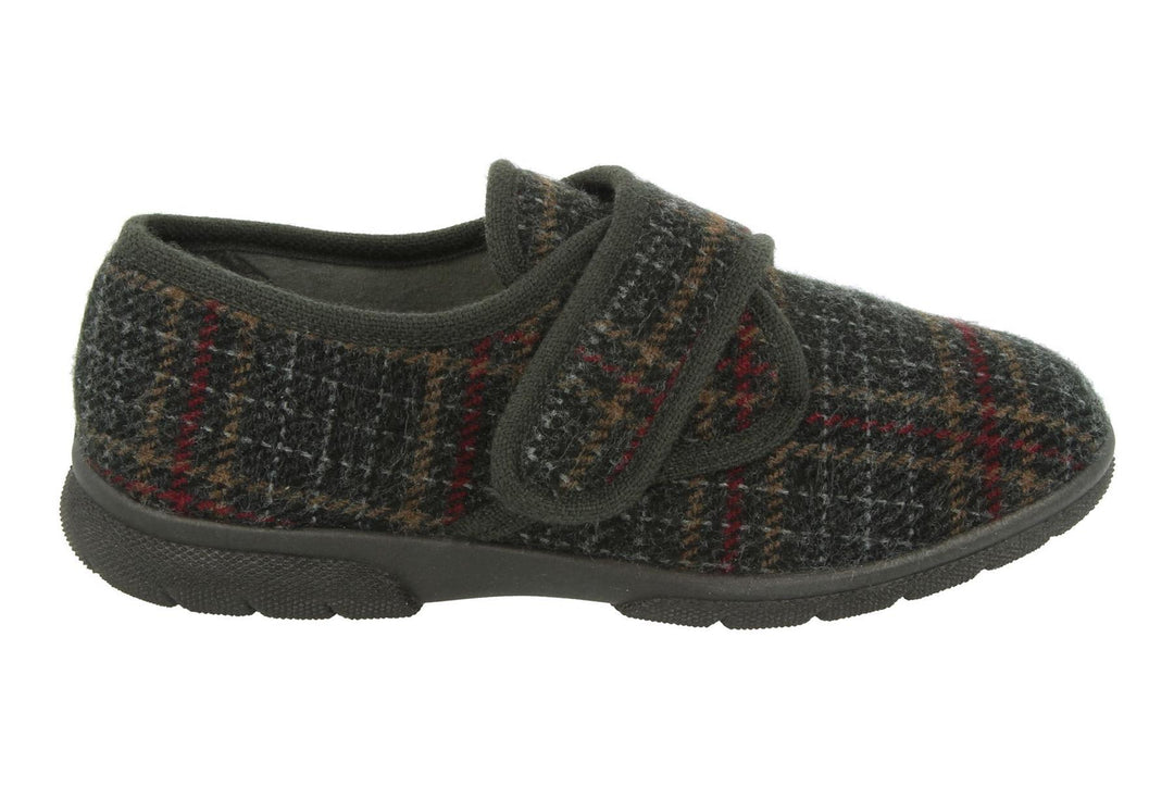 DB Tartan Extra Wide Slippers-9