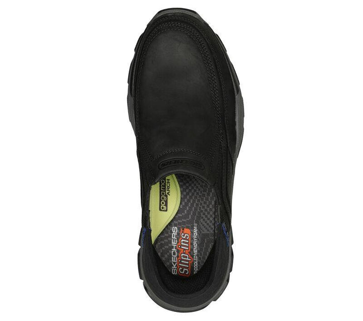 Skechers 204810 Wide Respected Elgin Black Trainers-3