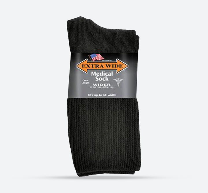 Calcetines extra anchos para hombre 5851 Comfort Fit Medical Crew