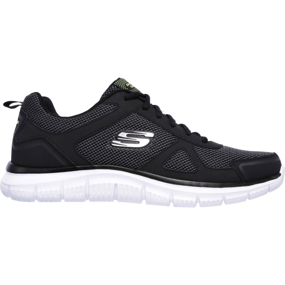 Skechers 52630 Wide Track Bucolo Sports Trainers Black White-1