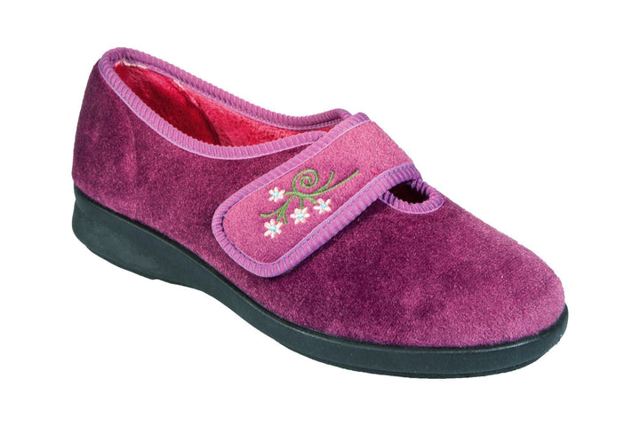 Pantuflas DB Caroline 2 de ajuste ancho para mujer