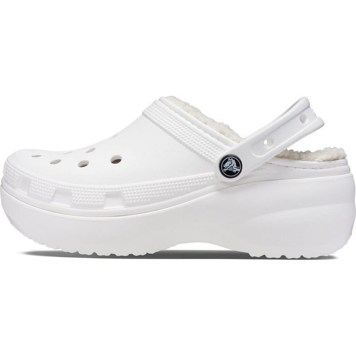 Women's Wide Fit Crocs 207938 Classic Platform Lined Clog Sandals