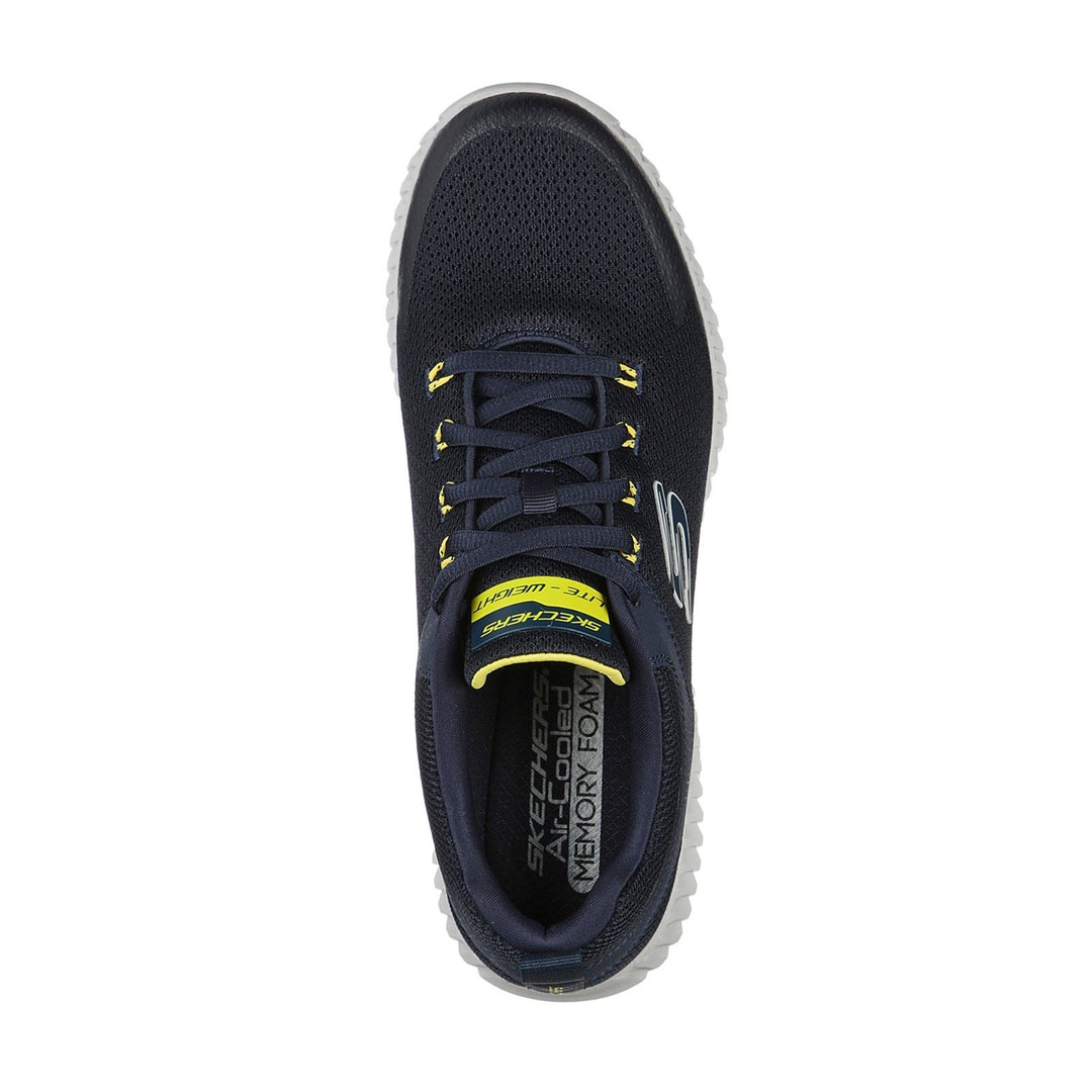 Skechers 232212 Wide Elite Flex Prime Trainers Navy/Yellow-4