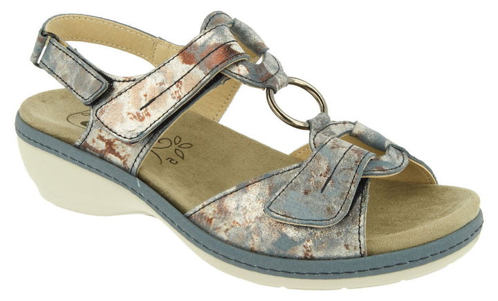 Sandalias DB Turtle de ajuste ancho para mujer