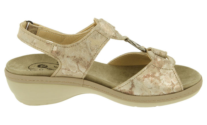 Sandalias DB Turtle de ajuste ancho para mujer