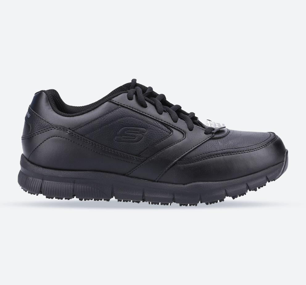 Skechers 77156EC Wide Nampa Trainers Black-main