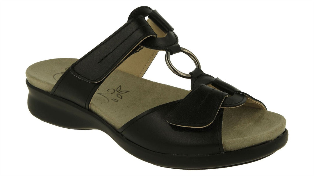 Sandalias DB Scooter Mule de ajuste ancho para mujer