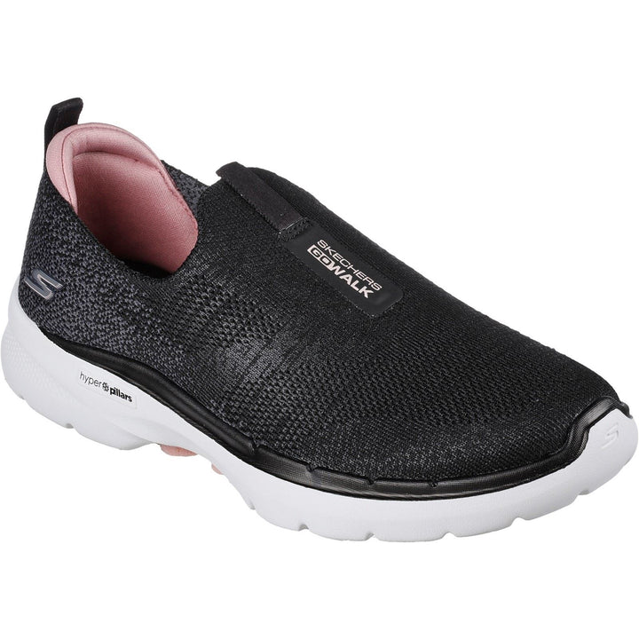 Skechers 124502 Wide Go Walk 6 Glimmering Trainers Black Pink-2