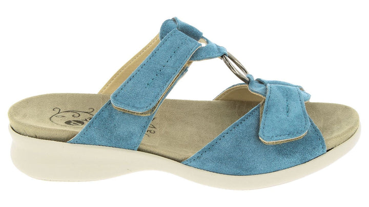 Sandalias DB Scooter Mule de ajuste ancho para mujer