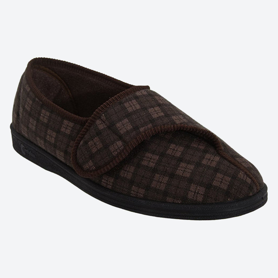 Pantuflas Comfylux Paul de ajuste ancho para hombre