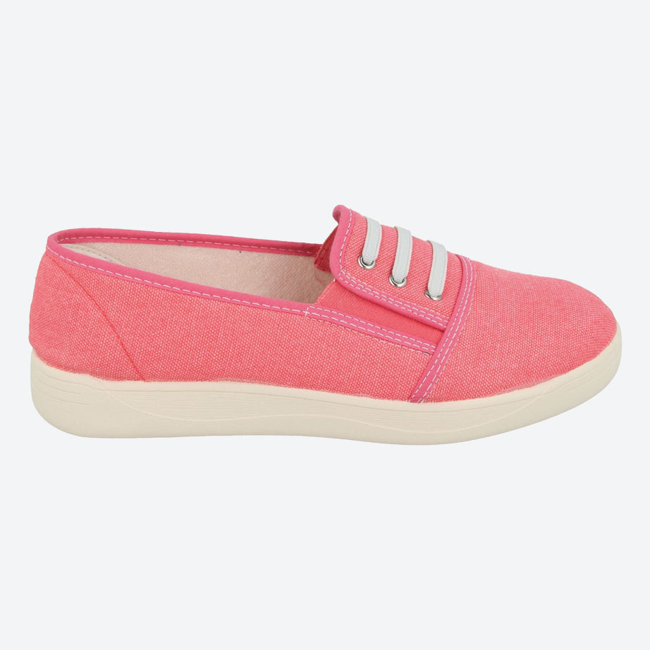 Womens Wide Fit DB Coup Canvas