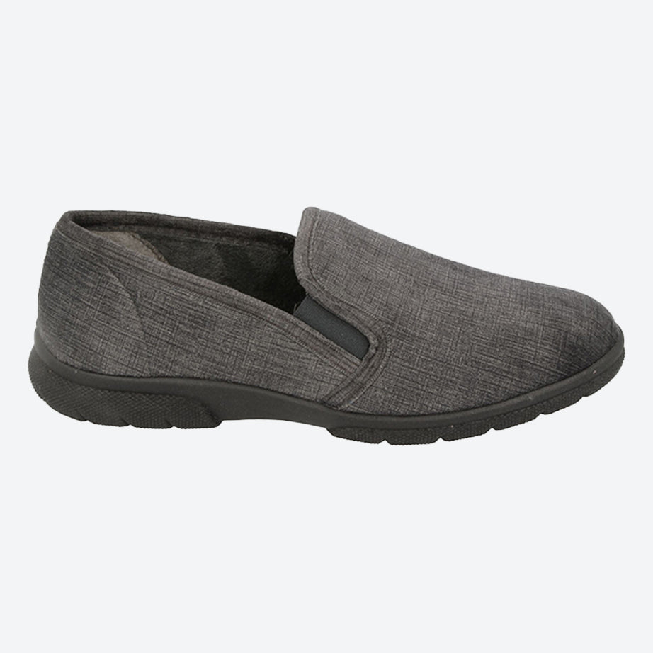 Pantuflas sin cordones DB Kendal de ajuste extra ancho para hombre