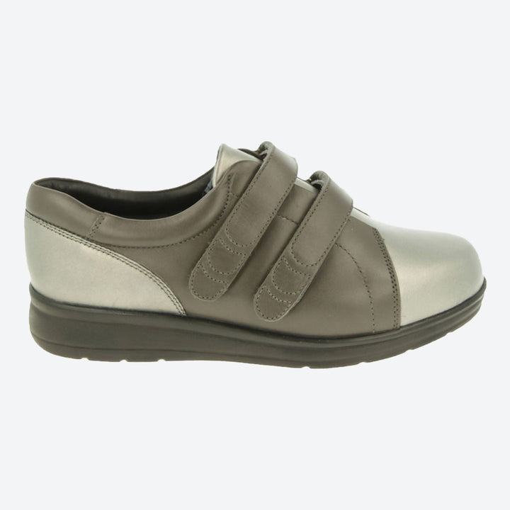 Zapatos con velcro DB Norwich de ajuste ancho para mujer