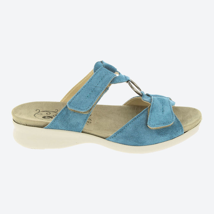 Sandalias DB Scooter Mule de ajuste ancho para mujer