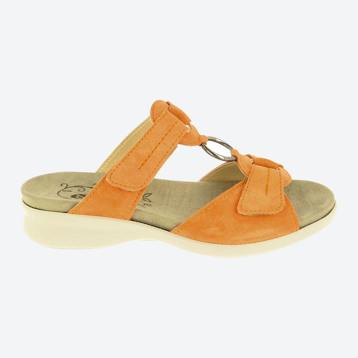 Sandalias DB Scooter Mule de ajuste ancho para mujer