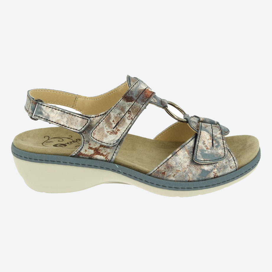 Sandalias DB Turtle de ajuste ancho para mujer