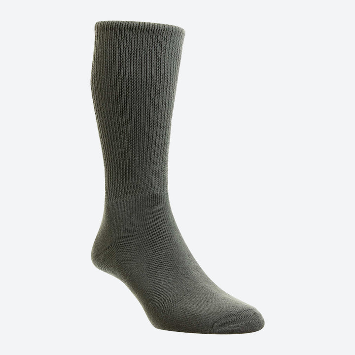 Calcetines de algodón para diabéticos HJ Hall HJ1351 de ajuste ancho para hombre