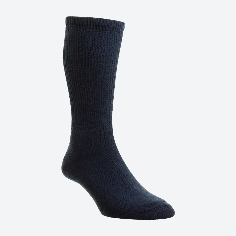 Calcetines de algodón para diabéticos HJ Hall HJ1351 de ajuste ancho para hombre