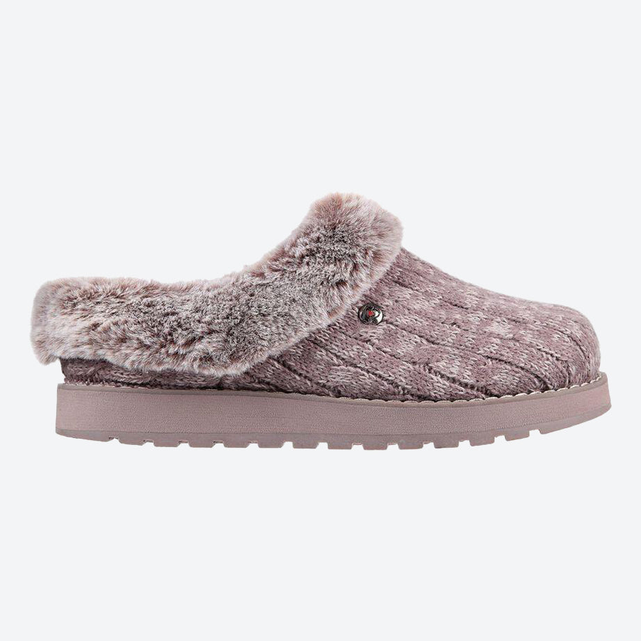 Womens Wide Fit Skechers Keepsakes Ice Angel Mule Slippers - Exclusive