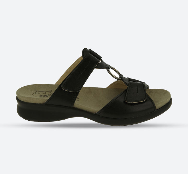 Sandalias DB Scooter Mule de ajuste ancho para mujer