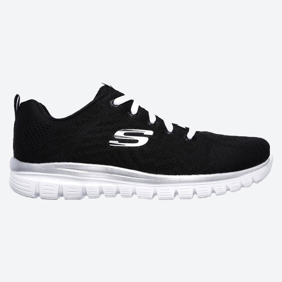 Zapatillas para caminar Skechers 12615 de ajuste ancho para mujer