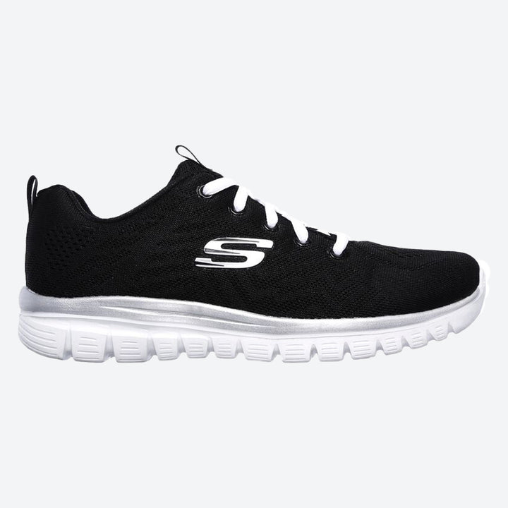 Zapatillas para caminar Skechers 12615 de ajuste ancho para mujer