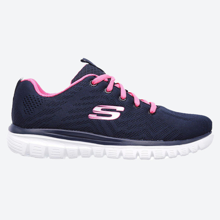 Zapatillas para caminar Skechers 12615 de ajuste ancho para mujer