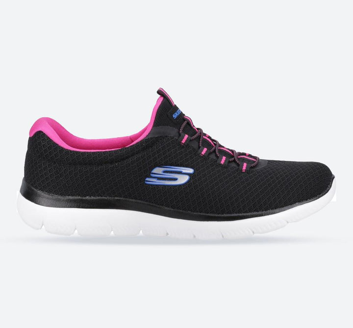 Skechers 12980 Wide Summits Sports Trainers Black Pink-main