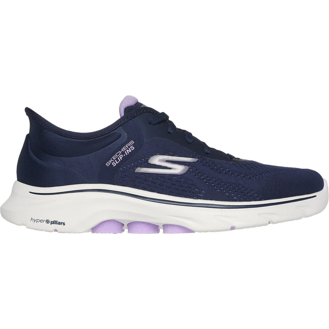 Women's Wide Fit Skechers 125233 Slip-ins Go Walk 7 Valin Trainers