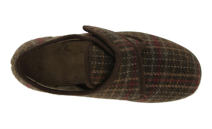 DB Tartan Extra Wide Slippers-8