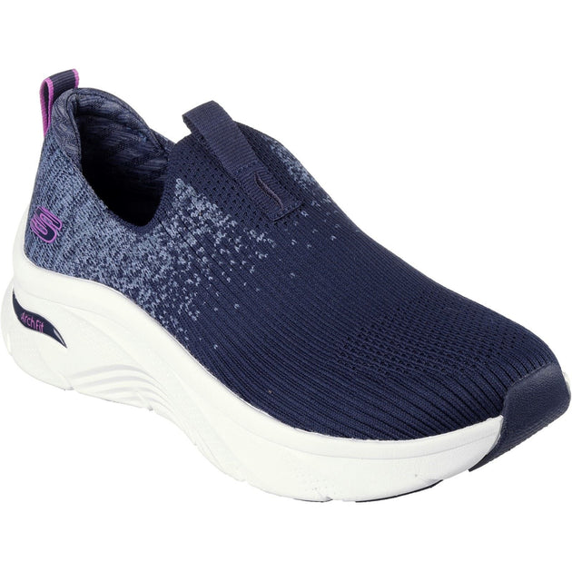 Women's Wide Fit Skechers 149684 Arch Fit D'Lux Key Journey Trainers ...