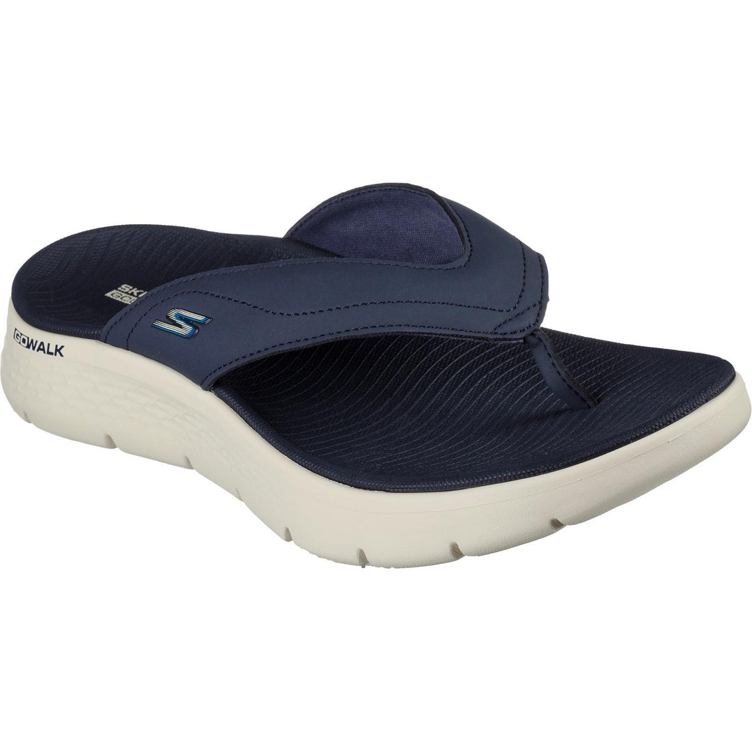 Men's Relaxed Fit Skechers 229202 Go Walk Flex Vallejo Sandals - Navy