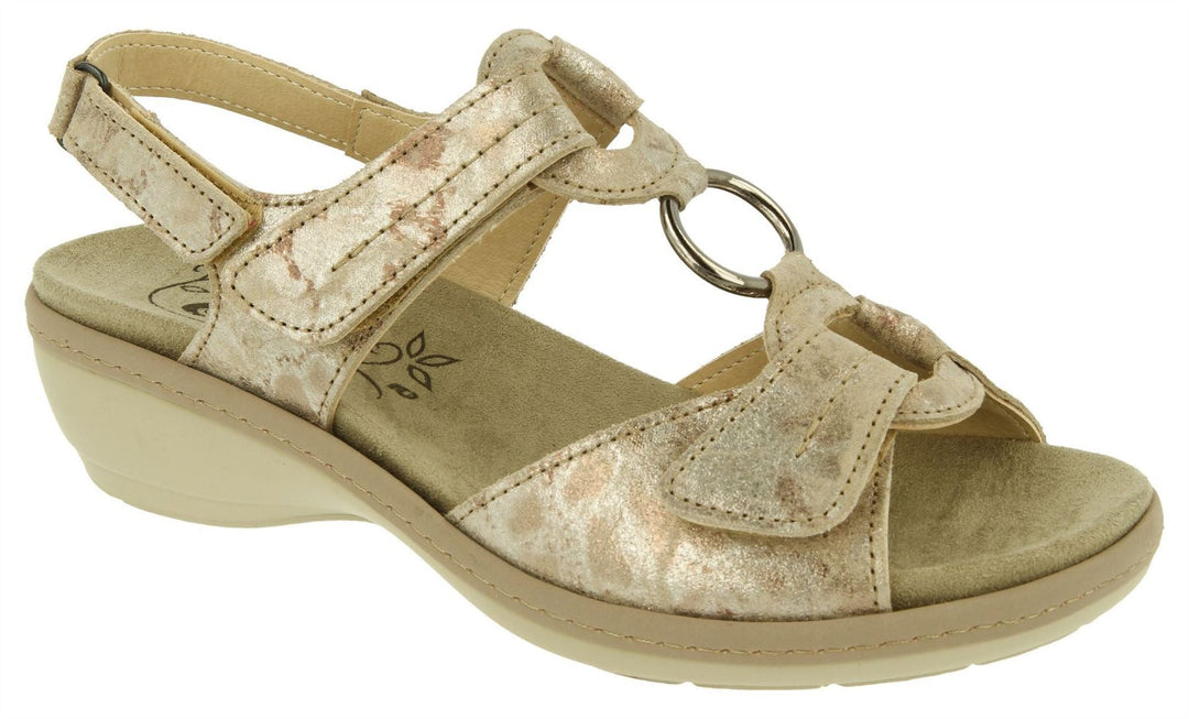 Sandalias DB Turtle de ajuste ancho para mujer