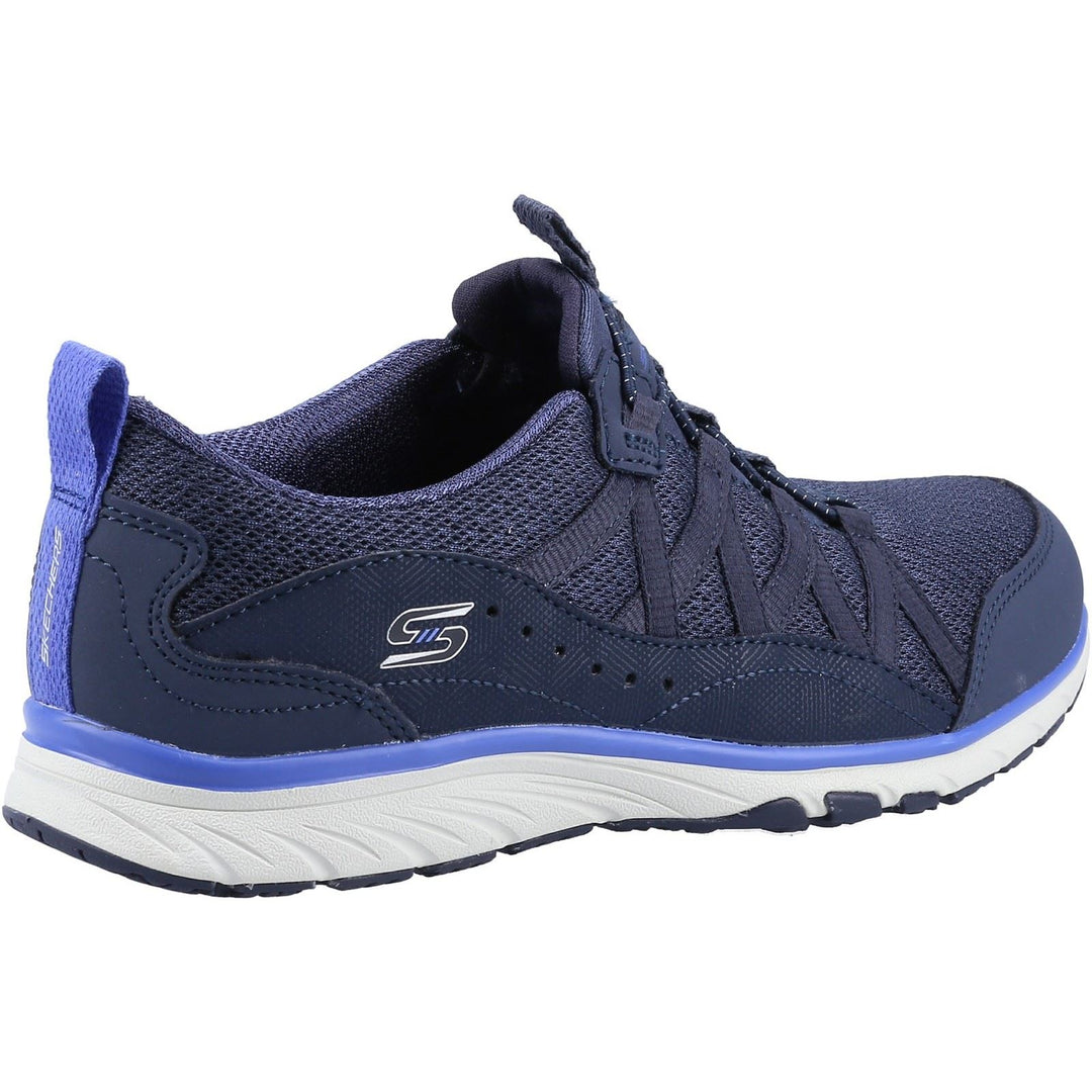 Skechers 104281 Wide Gratis Sport Live Golden Trainers Navy-3