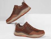 Skechers 210021 Wide Benago Hombre Trainers Dark Brown-4